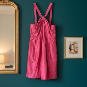 J. Crew 100% Silk Knot Front Spring Dress